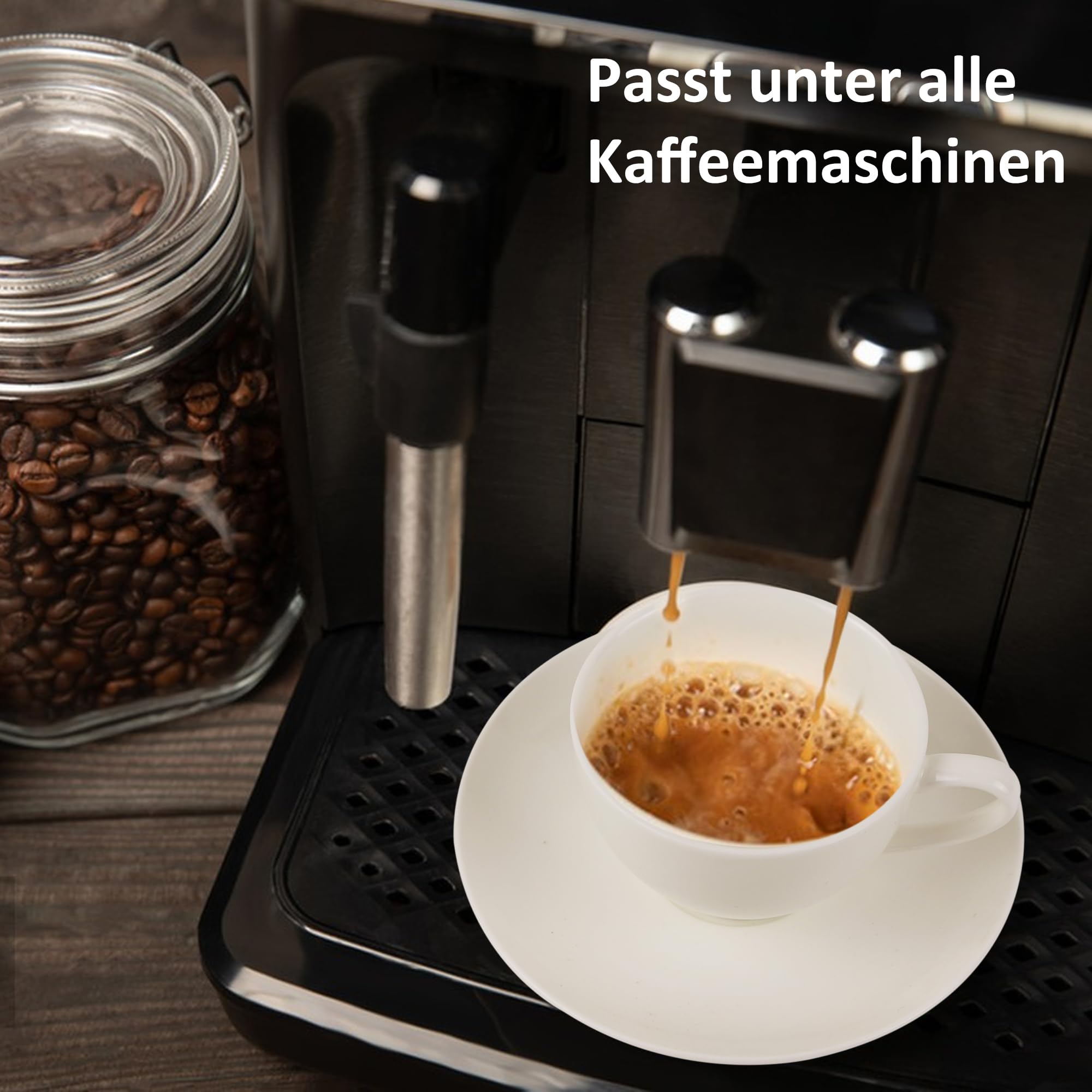 6 Stück Cappuccino Tassen Set 170 ml, Weiß Kaffeetassen mit Untertassen, Cappuccinotassen Porzellan Spülmaschinenfest Milchkaffee Tassen