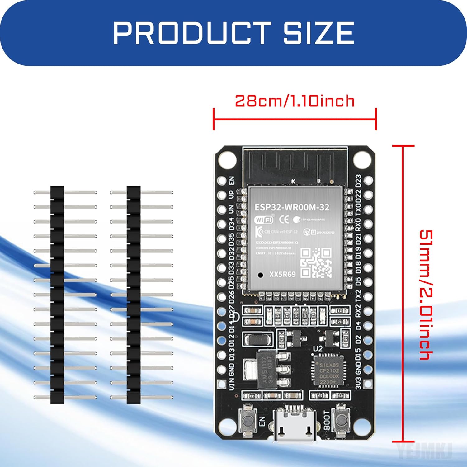 10pcs ESP32 ESP-32S Development Board ESP-WROOM-32 Module 2.4GHz Dual-Mode WiFi + Bluetooth Processor 2-in-1 Dual Cores Microcontroller Integrated Chip CP2102 for Arduino IDE