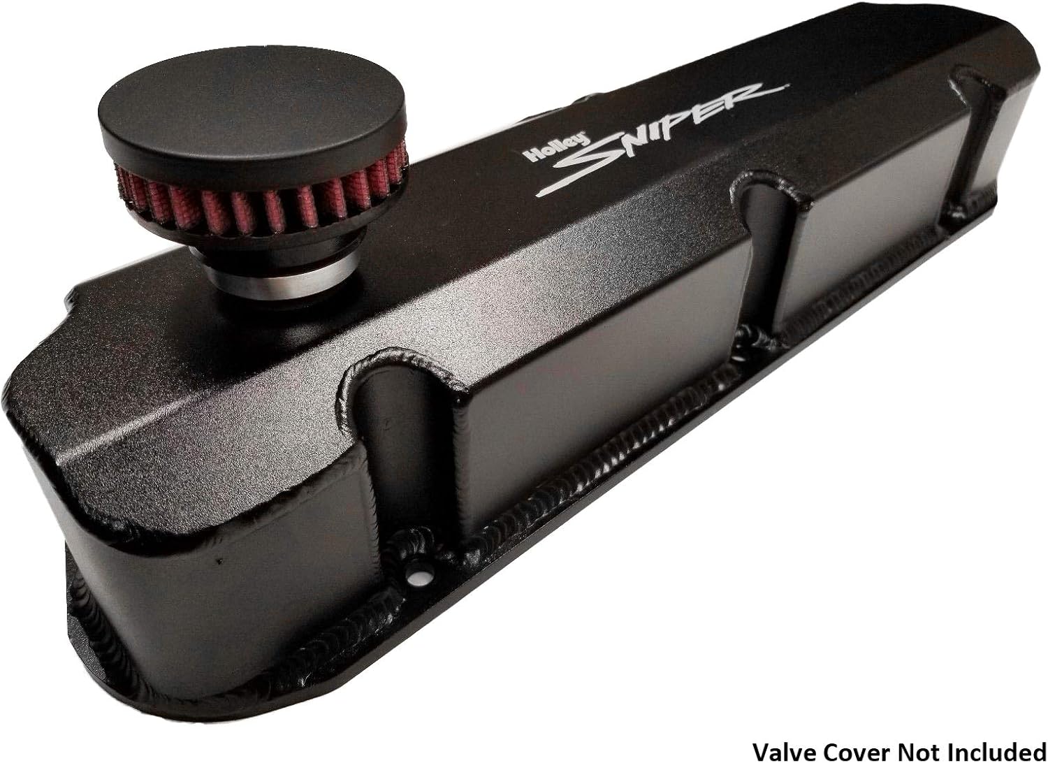 CFM Performance 1" Universal Billet Baffled Push In Valve Cover Breather Grommet (With Check Ball) (Flat Black)