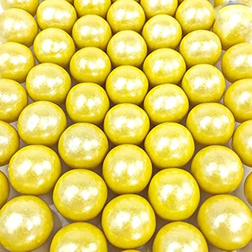 Miniatura 4 de Candy Retailer Gumballs - Ideal para fiestas o máquinas de chicles - Bolsa de 2 libras (grande 1 pulgada, dorado)