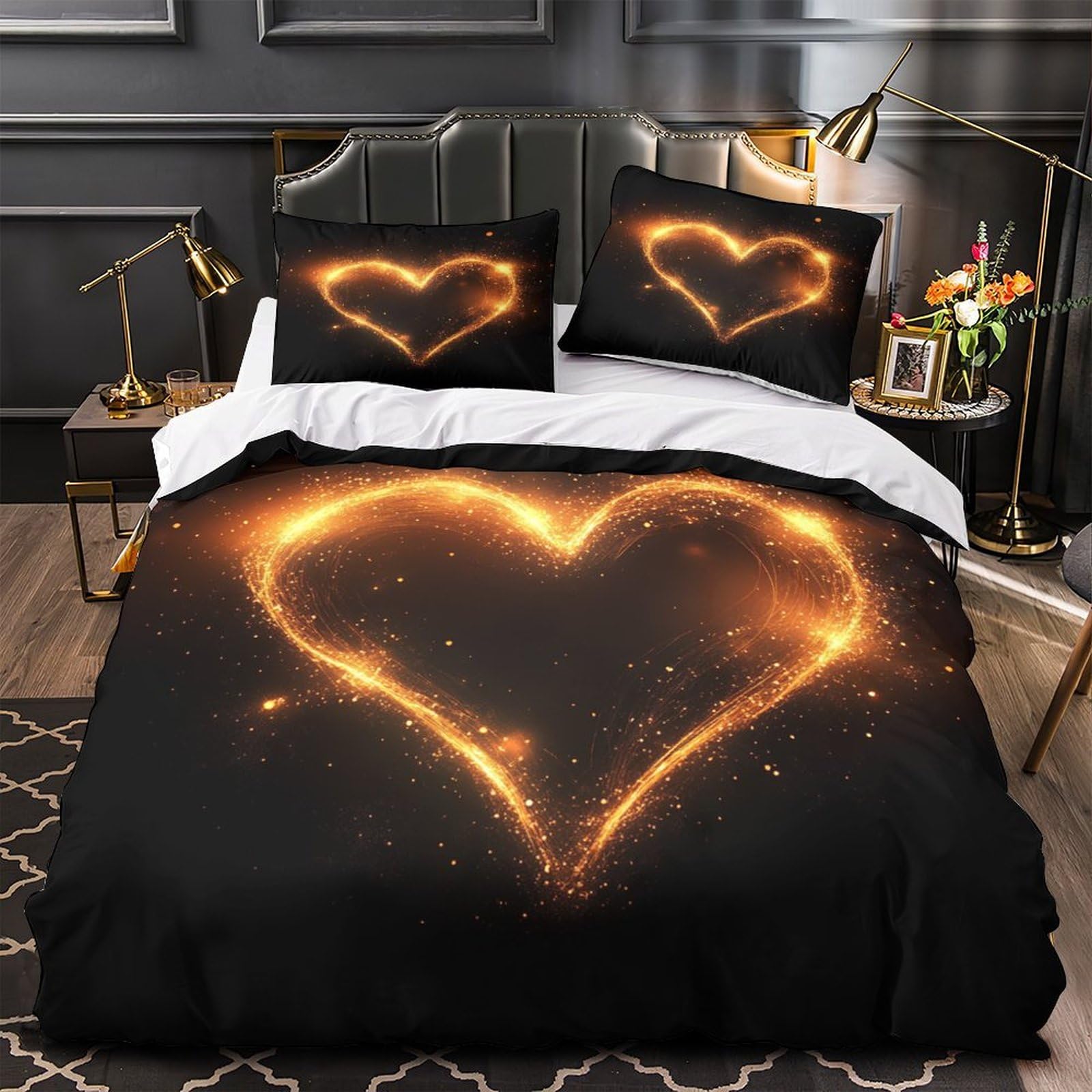 Housse de couette numérique 3D pour décorer la chambre d'enfant avec un lit simple 140x200cm