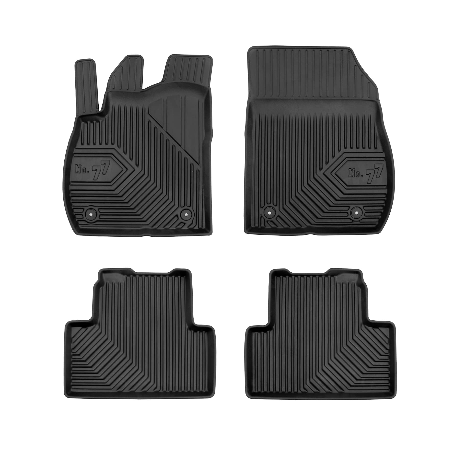 FROGUM No.77 Alfombrillas para Coche Alfombras para Opel Zafira C 2012-2019 | Borde Alto | para Todo el año | Tamaño