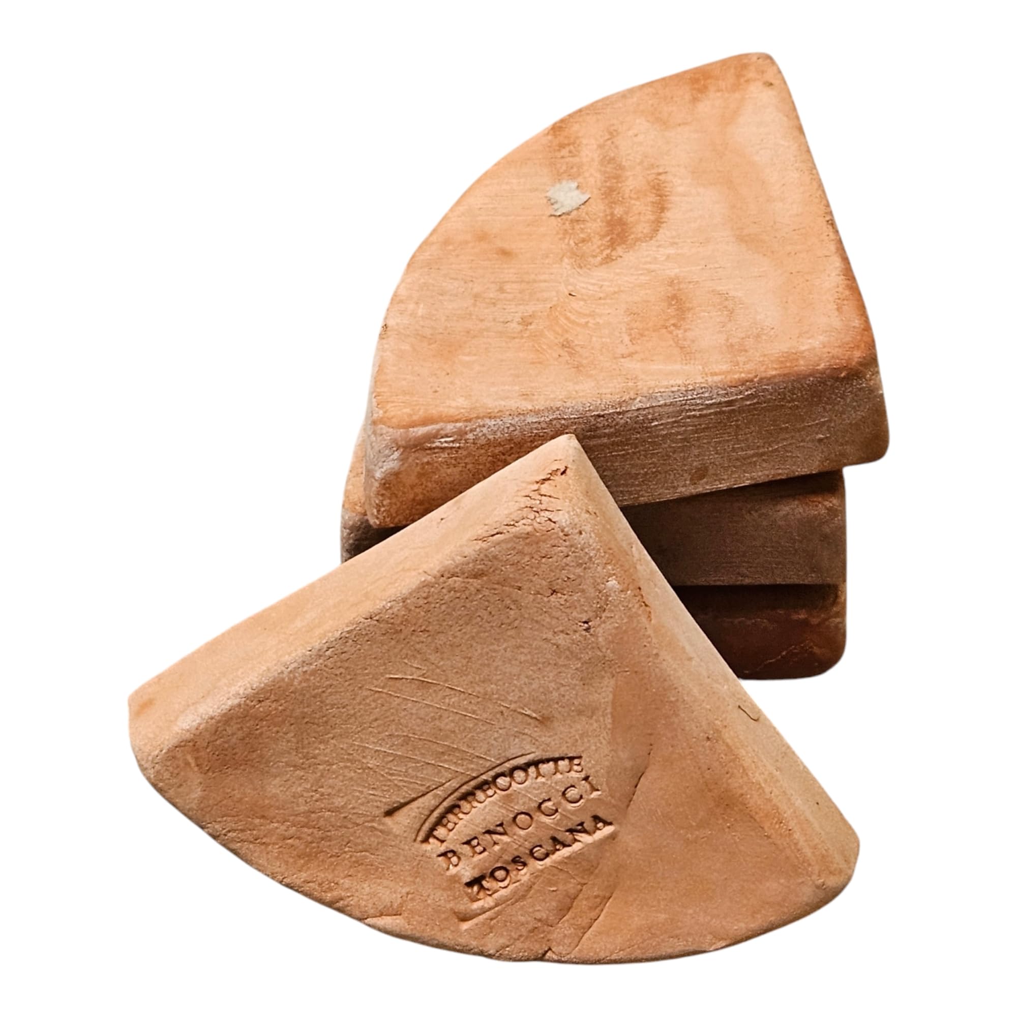 teramico Lot de Pieds élégants pour Pots de Fleurs | Dessous Terre Cuite 7,7x7,7x2cm | Protection Contre l'humidité | Robuste & Durable | Absolument résistant au Gel (Lot de 12)