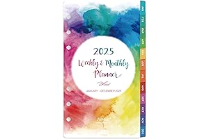 2025 Planner Inserts - Weekly and Monthly Calendar Inserts for Your Planner