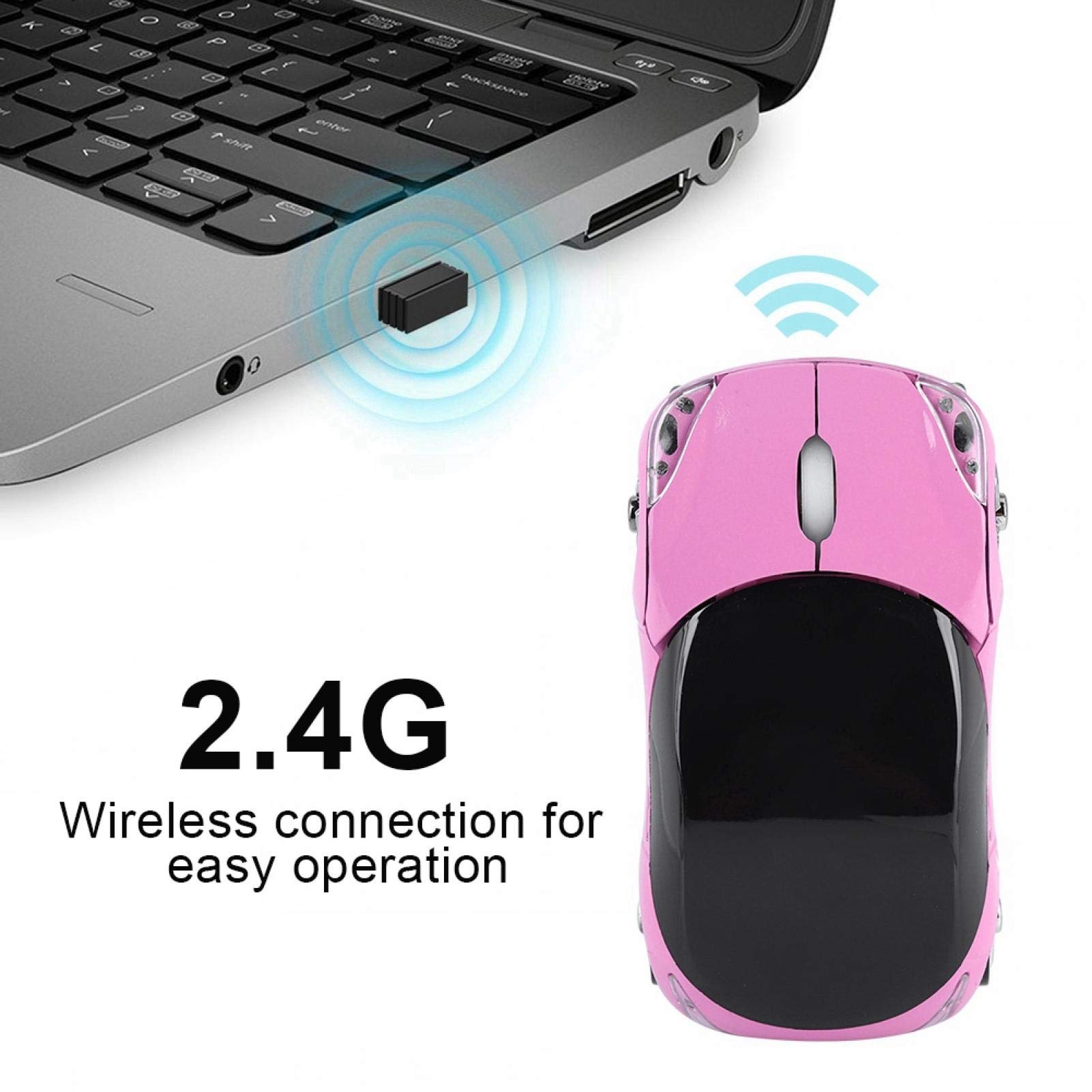 Car Wireless Mouse Ergonomico Mouse Ottico Usb 2.4g Mini Ricevitore Per Windows Laptop Notebook Mac
