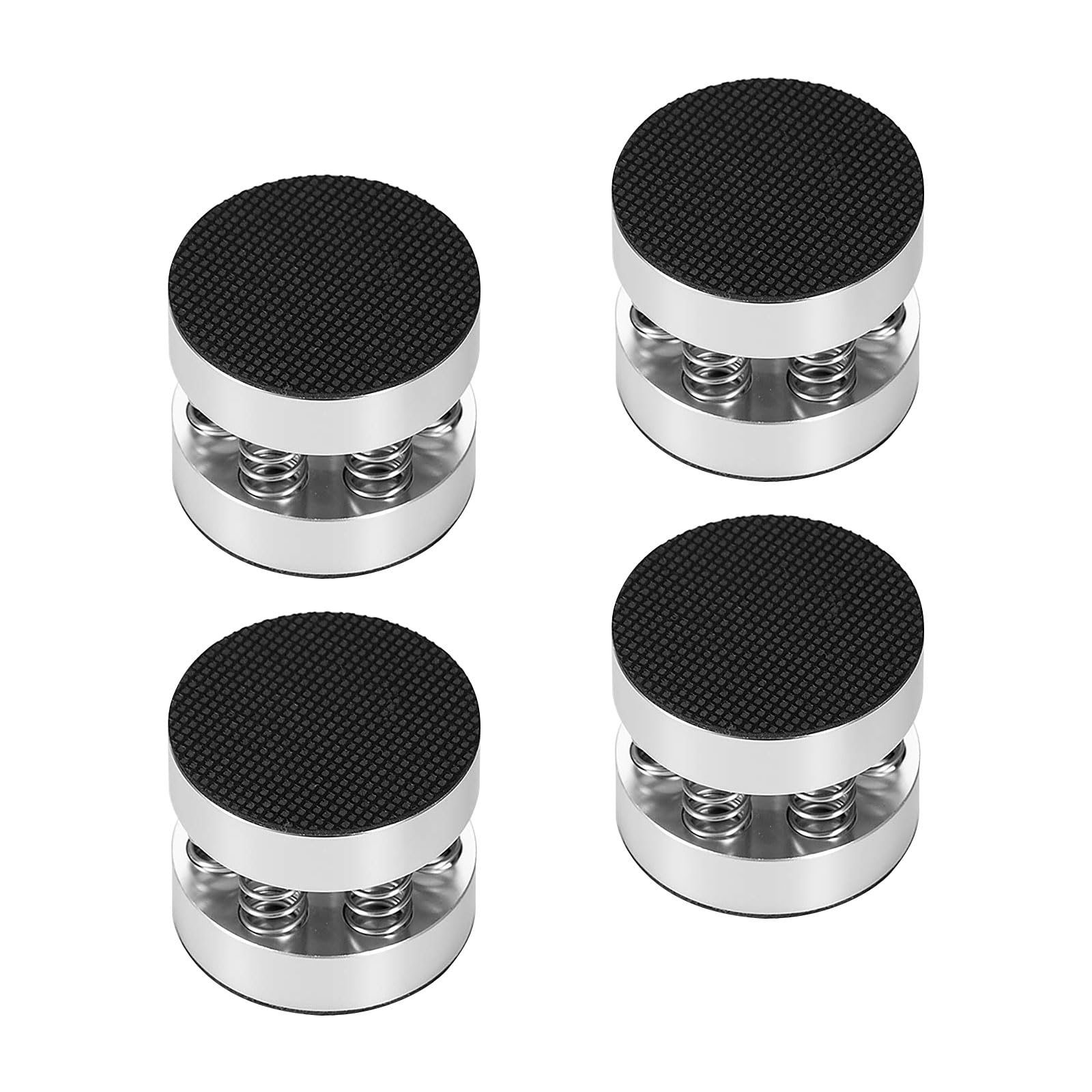 Piedini professionali per assorbire gli urti, base in gomma antiscivolo, 4 pezzi, design in alluminio, cuscinetti per smorzamento delle vibrazioni per lettori HiFi