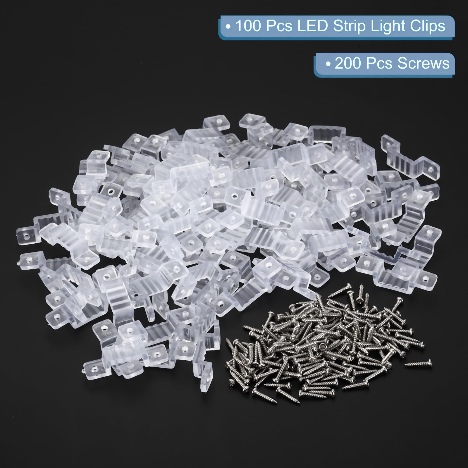 TOP-VIGOR 100Pcs LED Strip Light Clips - Image 3