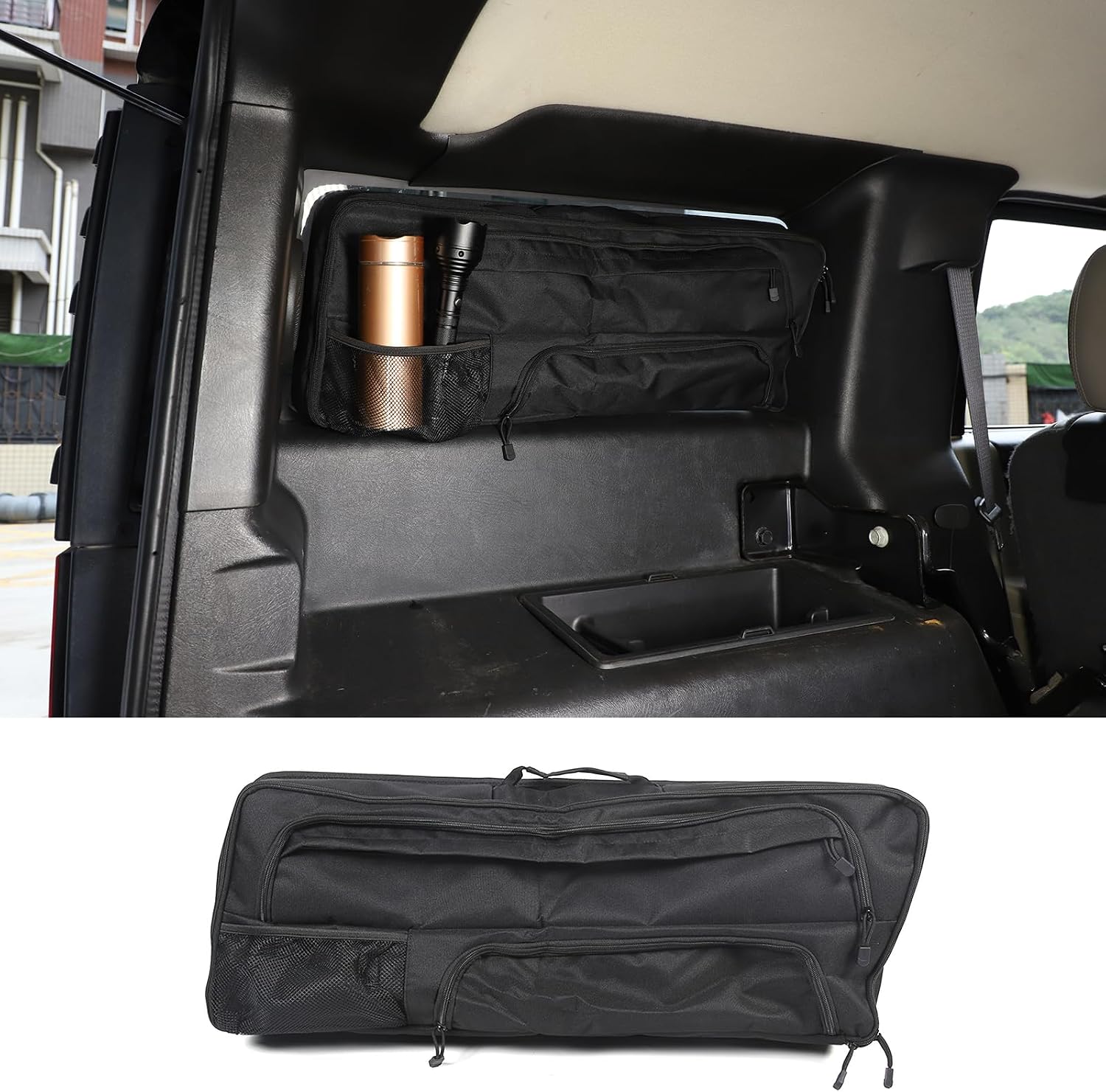 PIUGILH Car Trunk Right Window Storage Bag Fit for Hummer H2 2003-2009 Accessories, Car Trunk Storage Box Organizer Interior Accessories (Left)