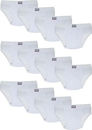 Lot de 7 slips stretch baleines garçon en coton bio bleu ciel