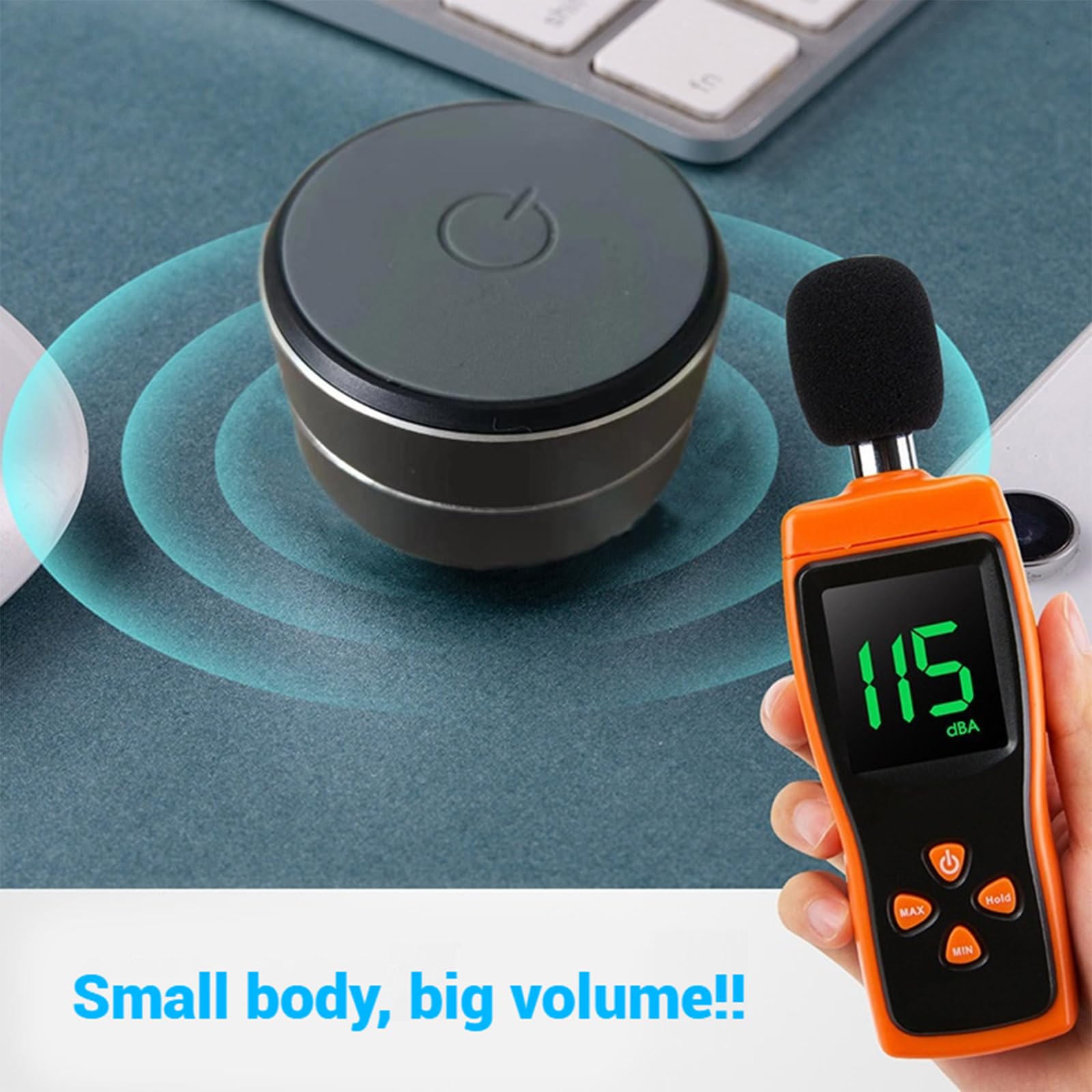 Buzzgo Speaker A Conduzione Ossea | Mini Subwoofer Wireless Con Ventosa | Per Doccia, Esterno E Viaggio | Bluetooth 5.0 | Nero
