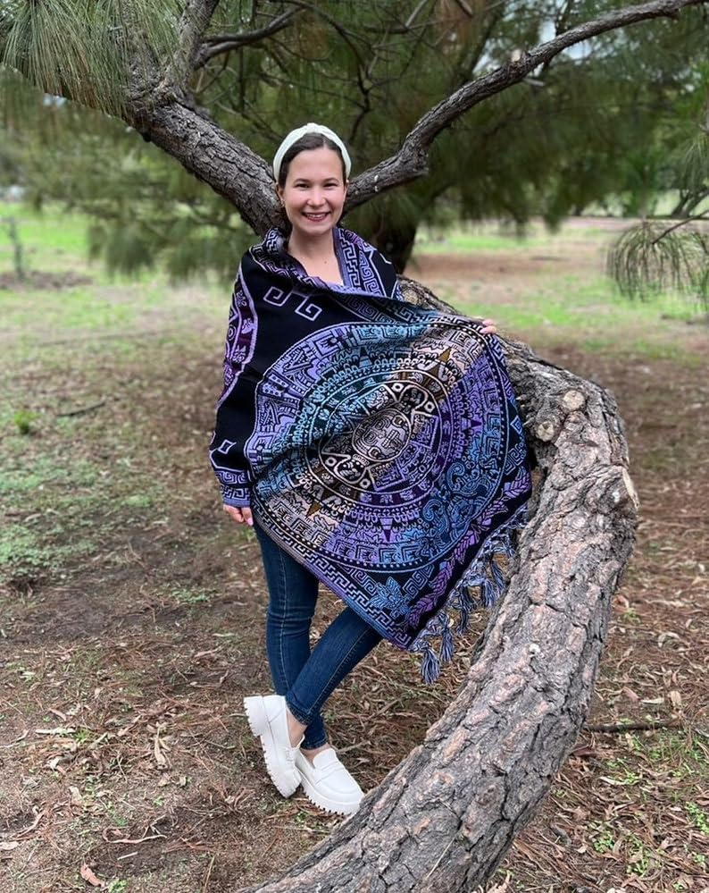 Rebozo Mexicano Artesanal, Mexican reboso Shawl2