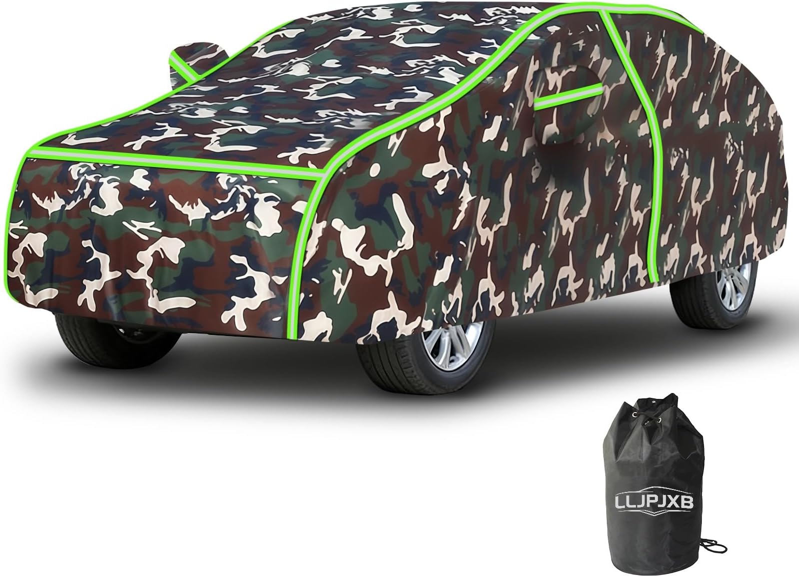 Full Waterproof car Cover for BMW x5M(F85) 2014-2018|4879x1984x1755mm|All Weather Outdoor Garage Car Tarpaulin Protection Wind Dust UV Snow Proof with Door Zipper