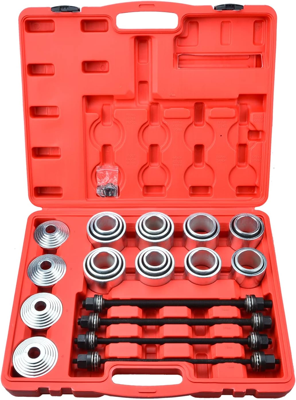 Zoomtools 36 PCS Pull and Press Sleeve Kit, Removal Installation Bushes Bearings Tool Kit, Bush