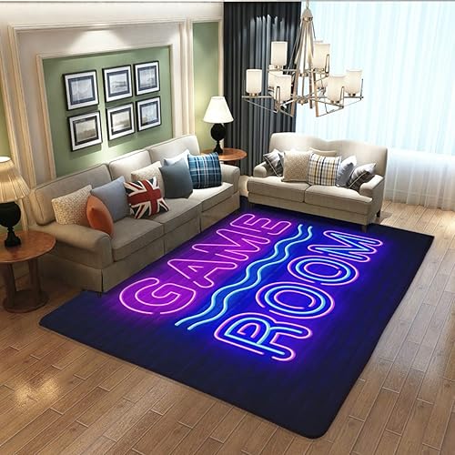 Alfombra de poliéster antideslizante para adolescentes y jugadores, decoración 3D, para sala de estar, dormitorio, jugadores, niños, regalo para el