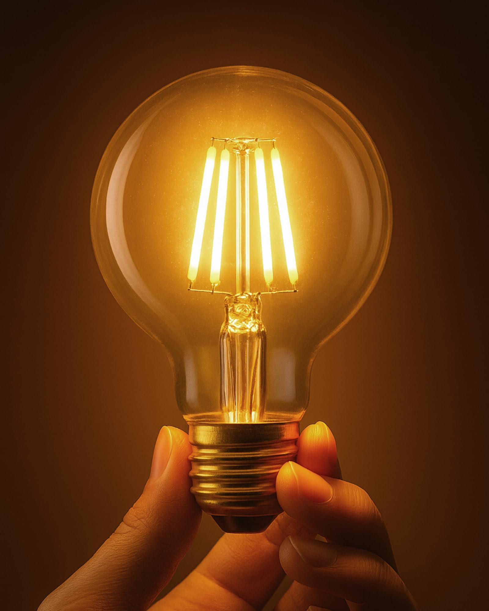 Vintage Edison Bulb - Warm Yellow Glow -1