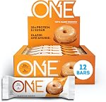ONE Protein Barres, Pâte à biscuits chocolat, Barres de protéines sans gluten avec 20g Protéines et uniquement 1g Sucre, Snacking pour les régimes riches en protéines, 60g (12 Emballage) [Packaging May Vary]