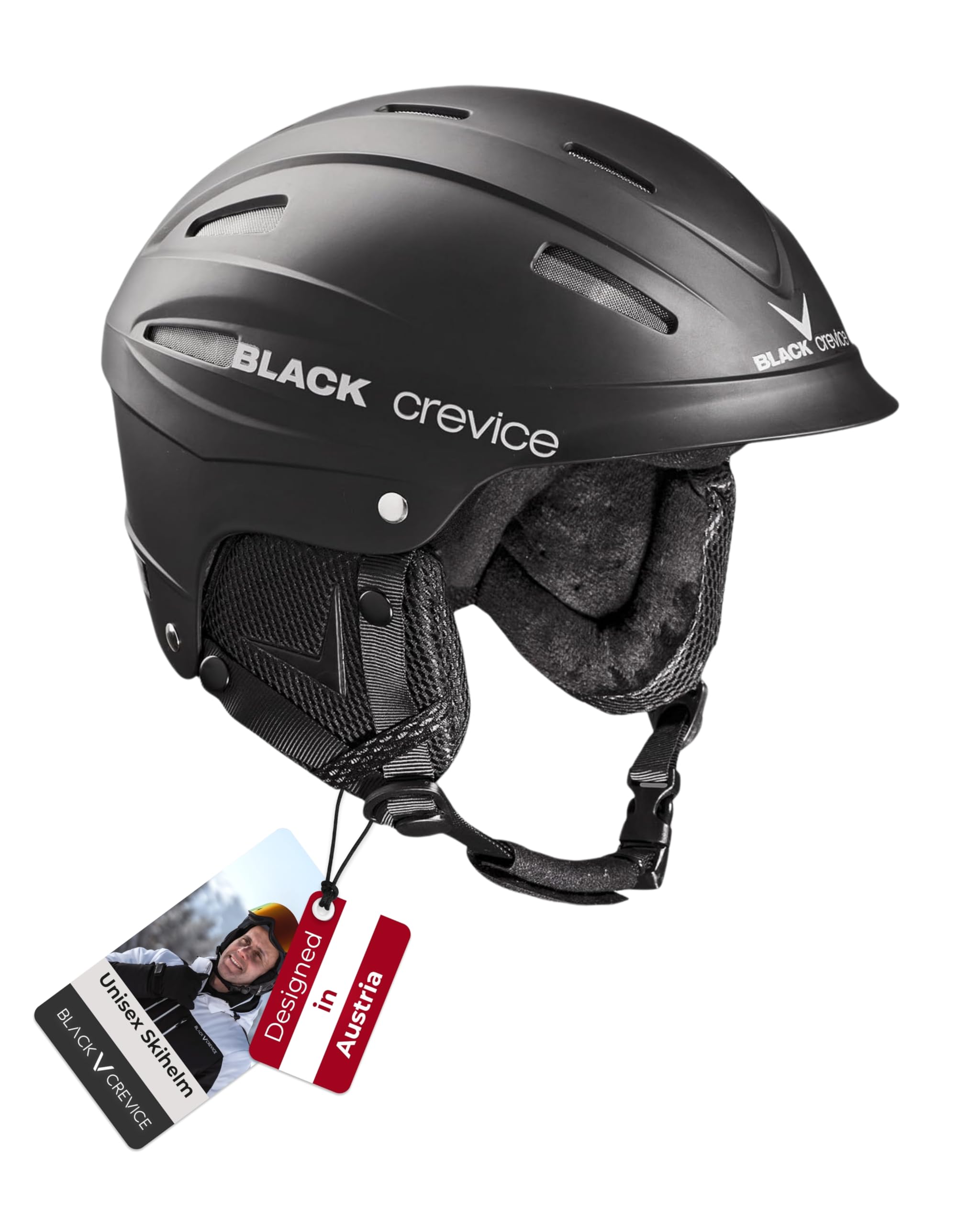 Black Crevice Skihelm Ischgl
