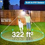 Solar Lights Outdoor, [ 2 Pack/138LED ] Solar Motion Sensor Light Outdoor with 3 Lighting Modes Wireless Waterproof Solar Wall Lights Solar Security Lights for Fence Yard Garden Deck Garage