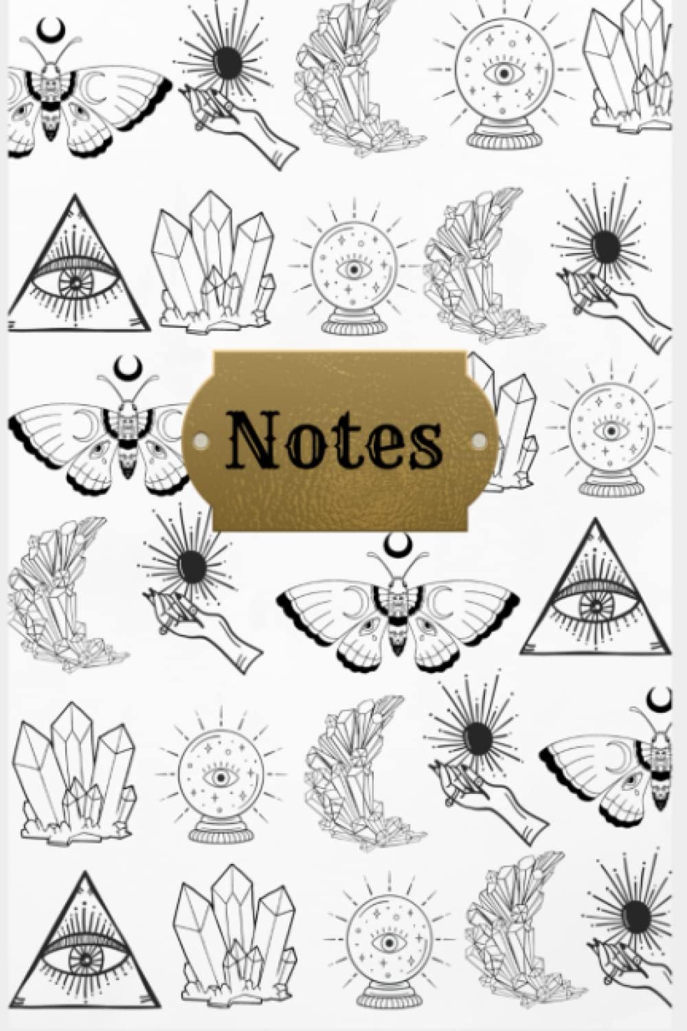 Mystical Notebook: Lined Notebook Journal: 100 Page Lined for Notes, Journaling, Reminders Cute Mystical illustrations