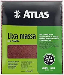 Atlas - Lixa para Massa com Grão 120 e Verso em Papel, Tamanho 22,5 x 27,5 cm