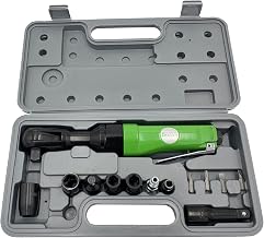 Professional 1/2" AIR RACHET WRENCH KIT + 4 pcs 1/2" Dr., Impact Socket(11, 12, 13, 14mm),etc - DP320024K