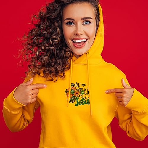 Miniatura 10 de Calcomanías termoadhesivas de Jesús Dios, 8 unidades, palabras de bendición del Señor, calcomanías de transferencia de calor, lavables, apliques de