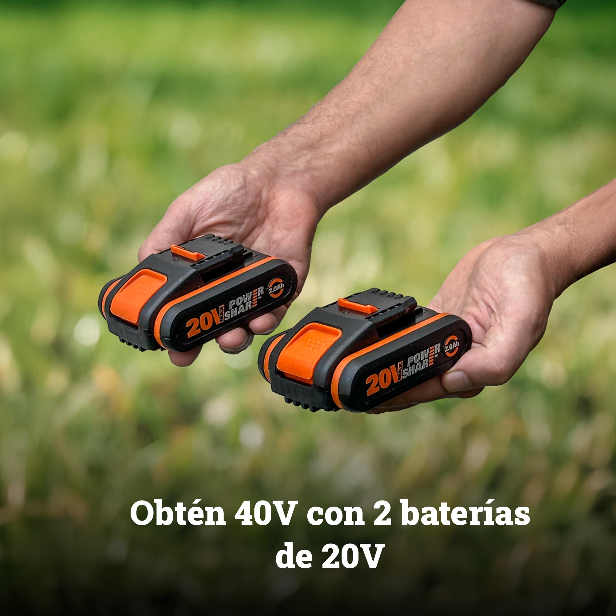 WORX WX533 Sierra Circular Brushless 40V 190mm, 70mm, 2x4Ah | Corte 90° 70mm / 45° 49mm, bisel 56°, freno eléctrico, luz LED, gancho vigueta, disco TCT 24T, bolsa incluida