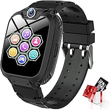 Montre Intelligente pour Enfants - 7 Jeux, Musique MP3, Appels Téléphoniques, Écran Tactile, 1GB SD Card, Caméra, Alarme, Smart Watches 4-12 Ans