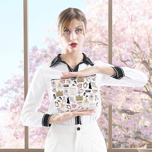 Miniatura 4 de Regalo inspirado en el programa de televisión V. Crawley Cita inspirada en el regalo del programa de televisión, mercancía con cremallera, bolsa de