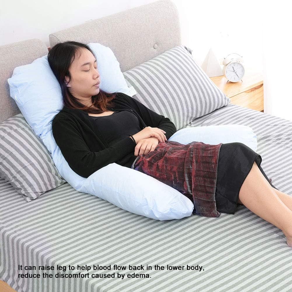 Restokki Pregnancy Pillows for Sleeping, Maternity Pillow for Pregnant Women, U Shaped Side Sleeper Pregnancy Must Haves, Full Body Pregnancy Pillow for Sleeping(Blue)