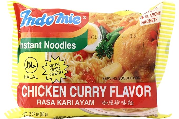 Amazon Com Mi Rasa Kari Ayam Chicken Curry Flavor Instant Noodles 2 82oz Pack Of 120 Grocery Gourmet Food