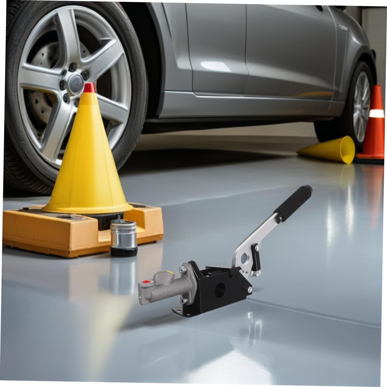 Ciieeo Freno Mano Idraulico per Auto Leva del Freno di Emergenza per Drift Materiale Resistente Adatto per Gare di Rally e Competizioni con Impugnatura Ergonomica