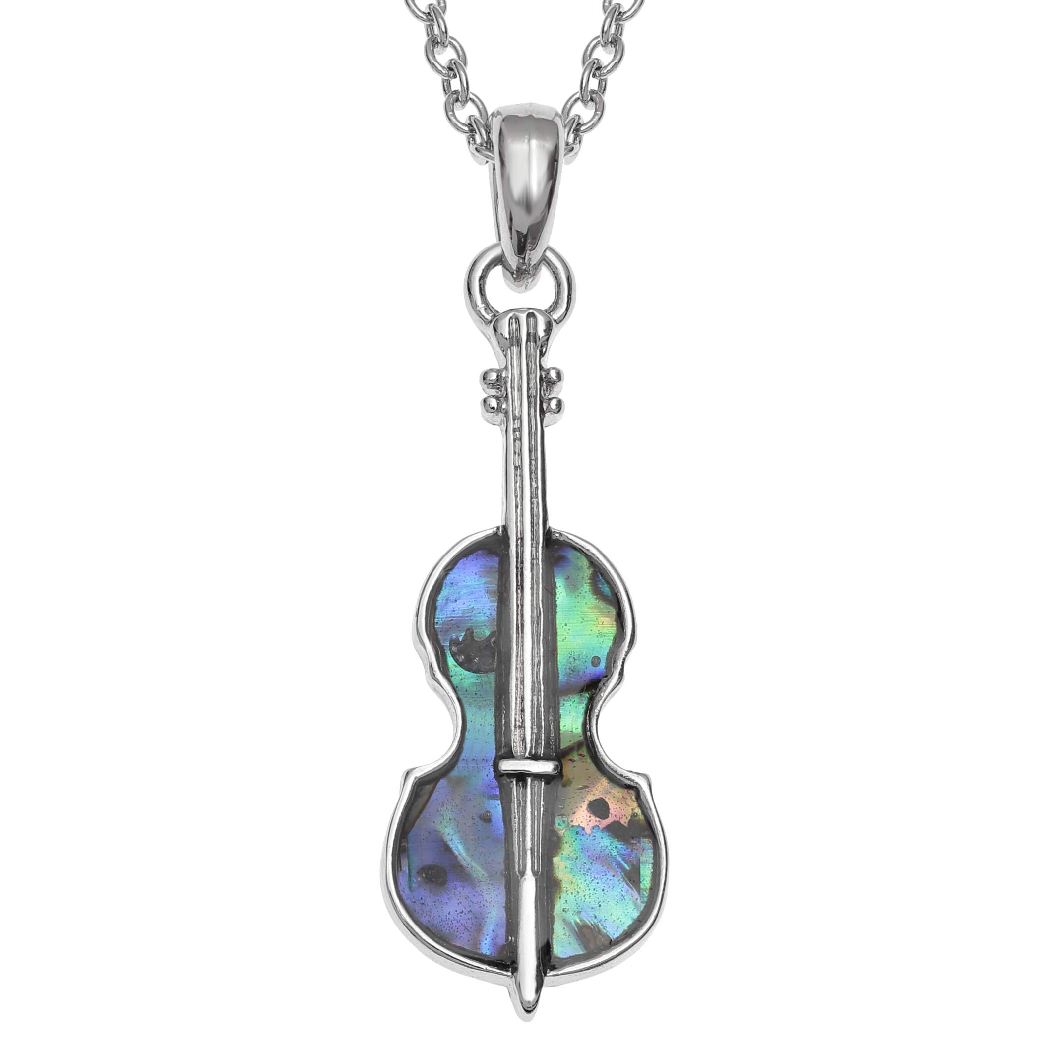 piccolo ciondolo a forma di VIOLINO realizzato in ARGENTO 925 brunito