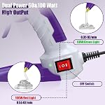 MONVICT Full Size Hot Glue Gun with 60/100W and On/Off Switch, Dual Temp Heavy Duty Industrial Hot Melt Glue Gun with 15 Hot Glue Sticks (7/16") and 3 Finger Protectors for Craft, DIY and Repairs