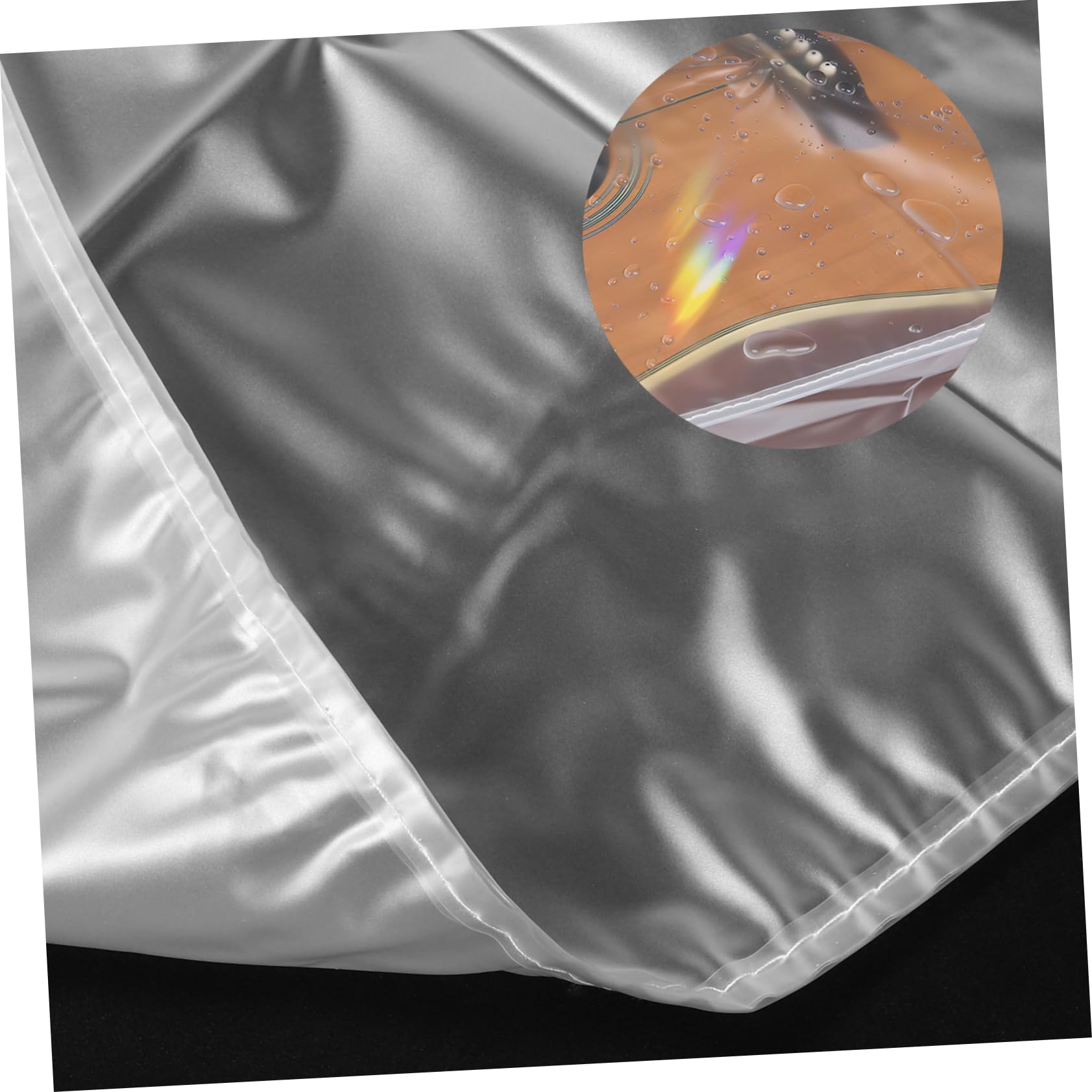 CLISPEED Housse Guitare Étanche PVC Protection Pluie et Poussière Transparente Mate Adaptée Guitare Folk Basse et Électrique