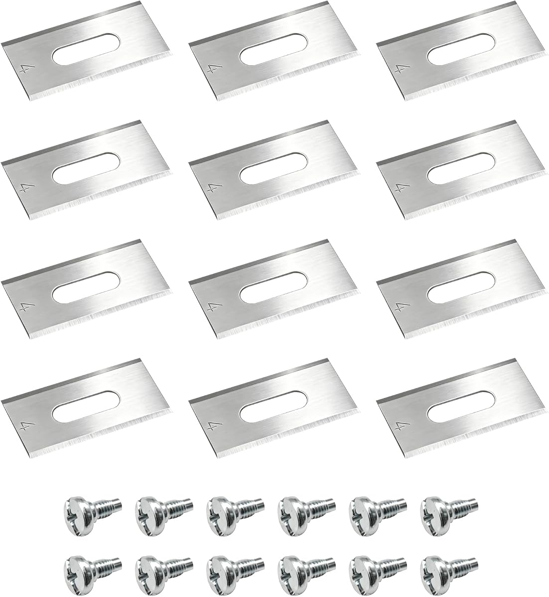 12 Pcs 595084411 Mowers Blades | Fits for for Husqvarna Automower Robot Lawn Mowers