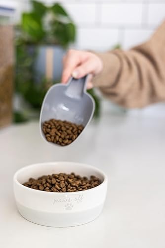 Miniatura 10 de Pearhead Ceramic Paws Off - Cuenco para gatos, capacidad para 1.3 tazas, plato para mascotas apto para bigotes para alimentos y agua, base