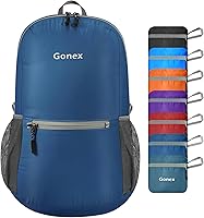 Vista 1 de Gonex Mochila Ultraligera Plegable de 20L, Práctica, Plegable para Camping, Viajes al Aire Libre, Ciclismo, Mochila Escolar