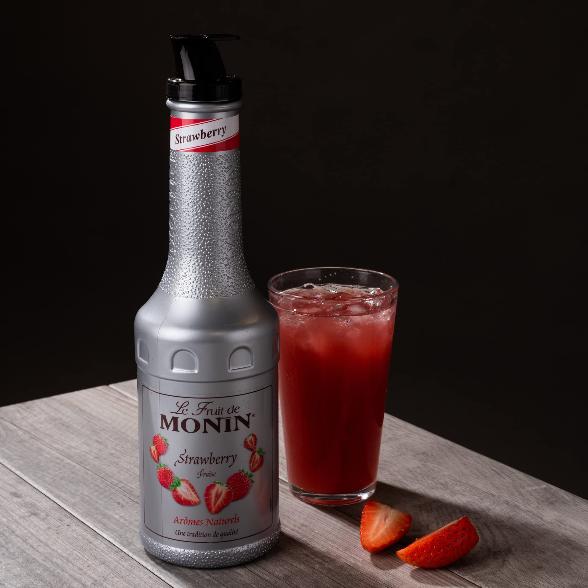 Monin Strawberry Syrup 1L - BottleKing - View #10