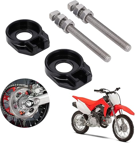 JFG RACING Tensor de ajuste de cadena CNC universal para motocicleta CRF50F CRF100F CRF110F XR50R XR100 CRF XR KLX TTR 50-125cc Dirt Pit Bike Mini
