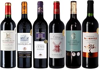Coffret Cadeau Assorti Dégustation 6 Bordeaux Médaille d'Or - Sélection de vins rouges médaillés de Bordeaux (6 x 0.75 l)