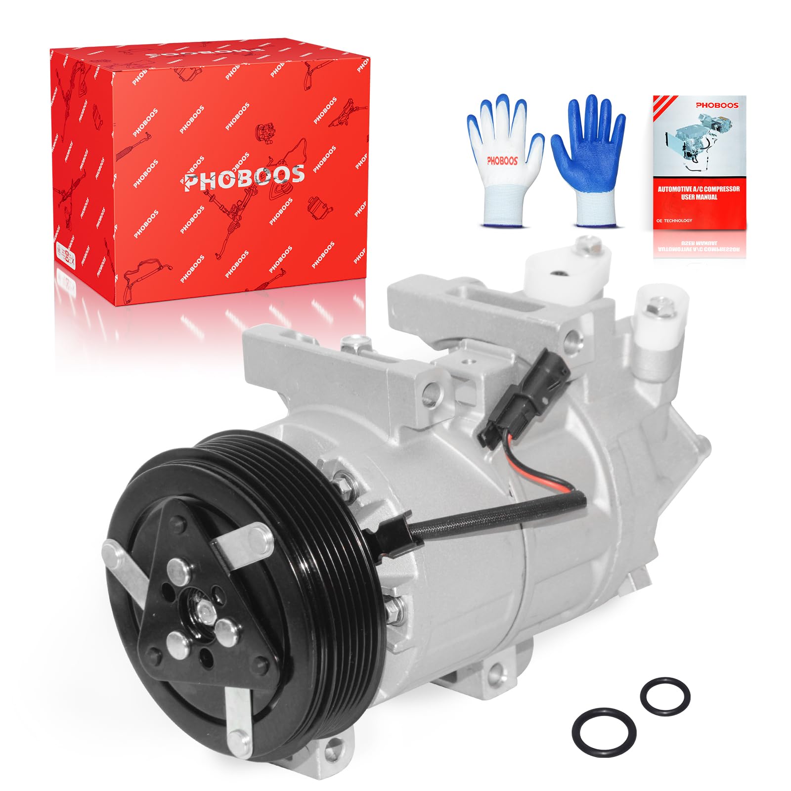 PHOBOOS A/C compressor with Clutch Compatible with Nissan Altima