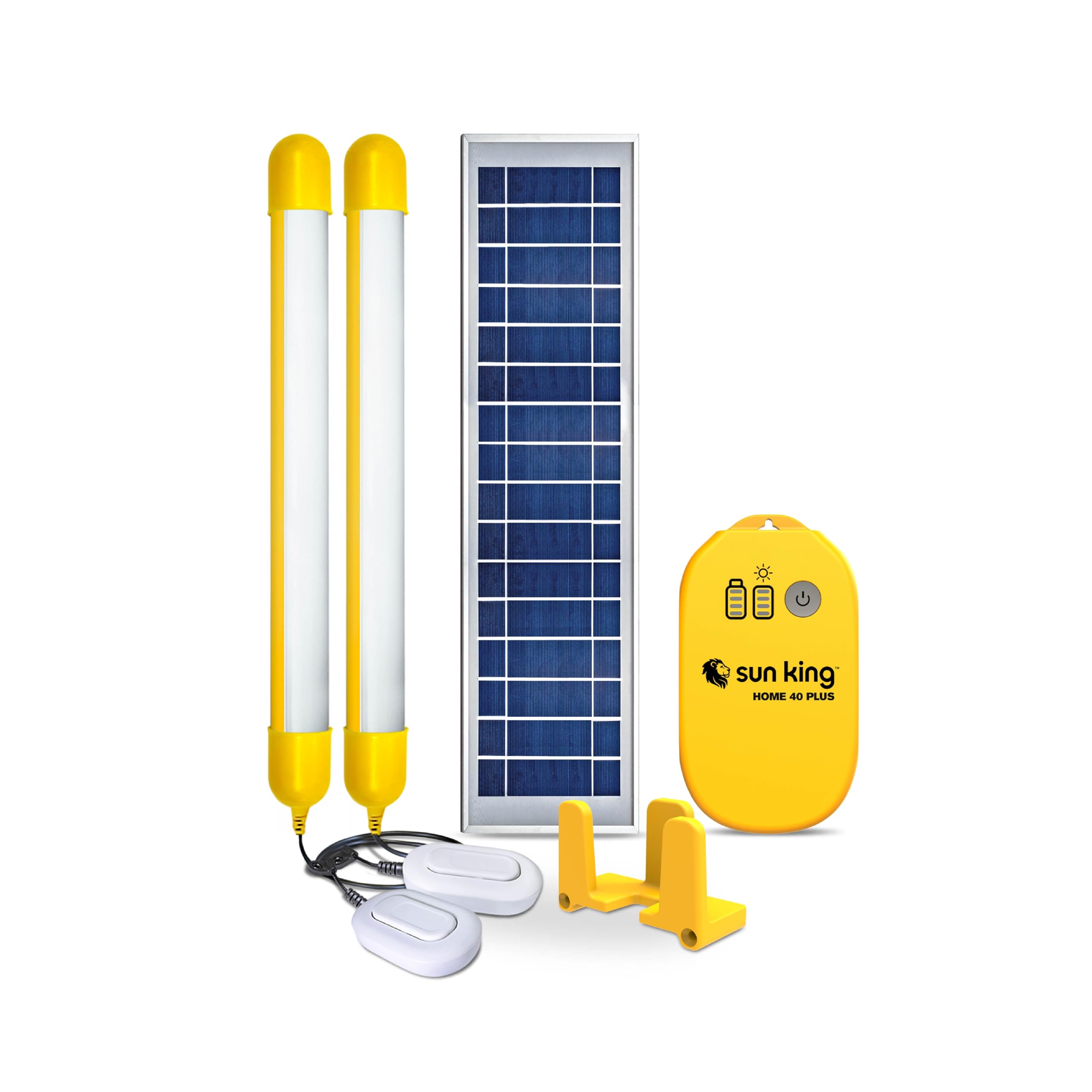 SUN KING Home 40 Plus Solar Home Light with 2 Tube Lights with 5.5 W Solar Panel and Advanced Battery Control Unit-image-33