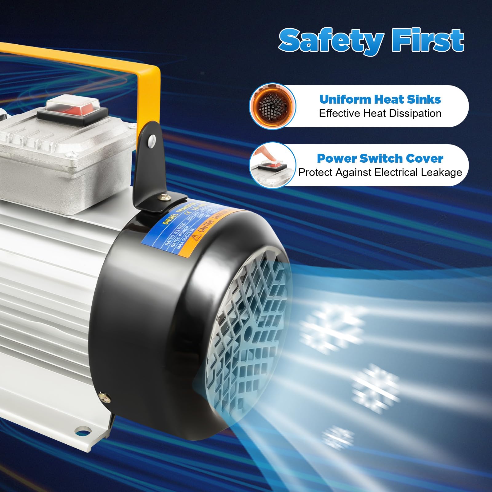 Pompe Diesel 230 V Auto-amorçante 200 W 50 L/min Pompe à Huile De