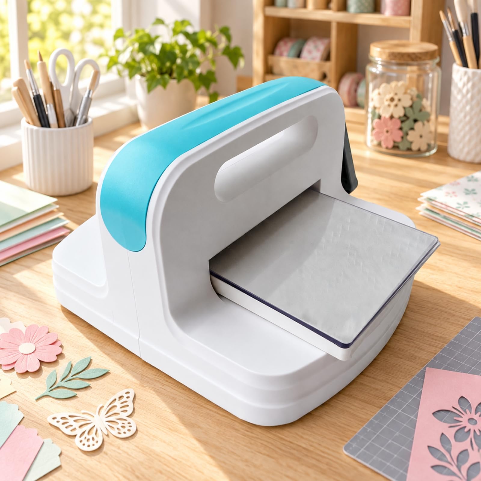 Machine Décpe Gaufrage Papier à Manivelle Polyvalente pr Projs Bricolage DIY,