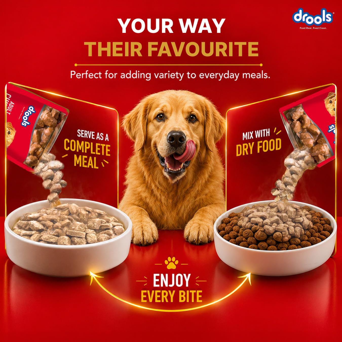 Drools Adult Wet Dog Food (12 x 60g) | Real Chicken & Liver Chunks in Gravy | Supports Skin, Coat, Joint Health & Easy Digestion 4