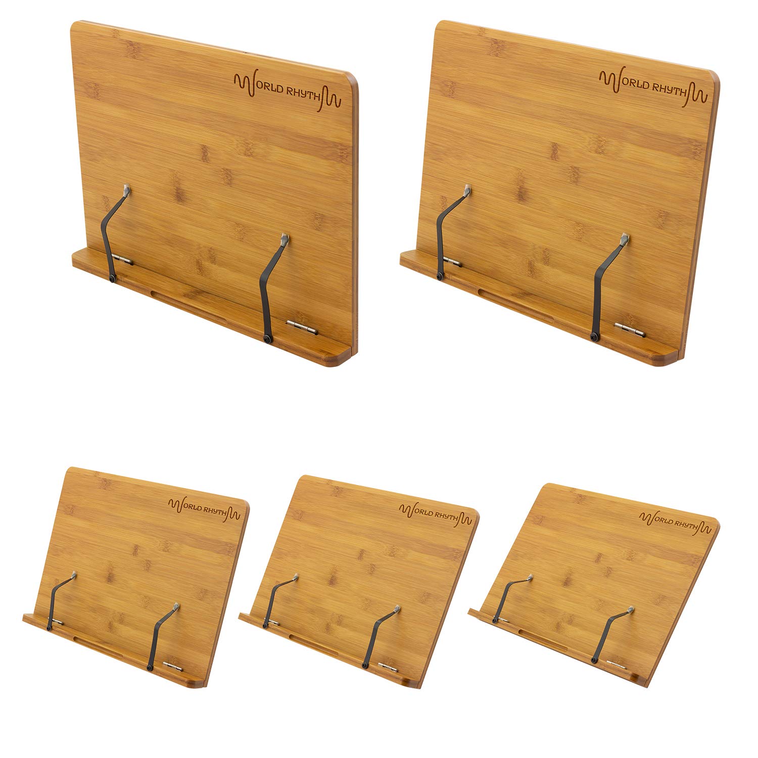 WR-404 Leggio da tavolo in bambù, supporto per spartiti, 39cm x 28cm