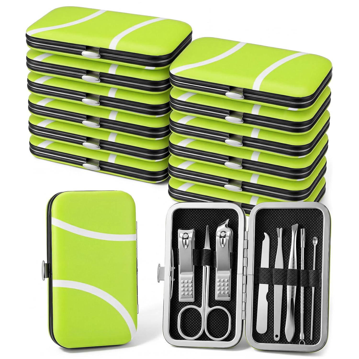 12 Pack Volleyball Manicure Set 8 in 1 Nail Clippers Kit Volleyball Party