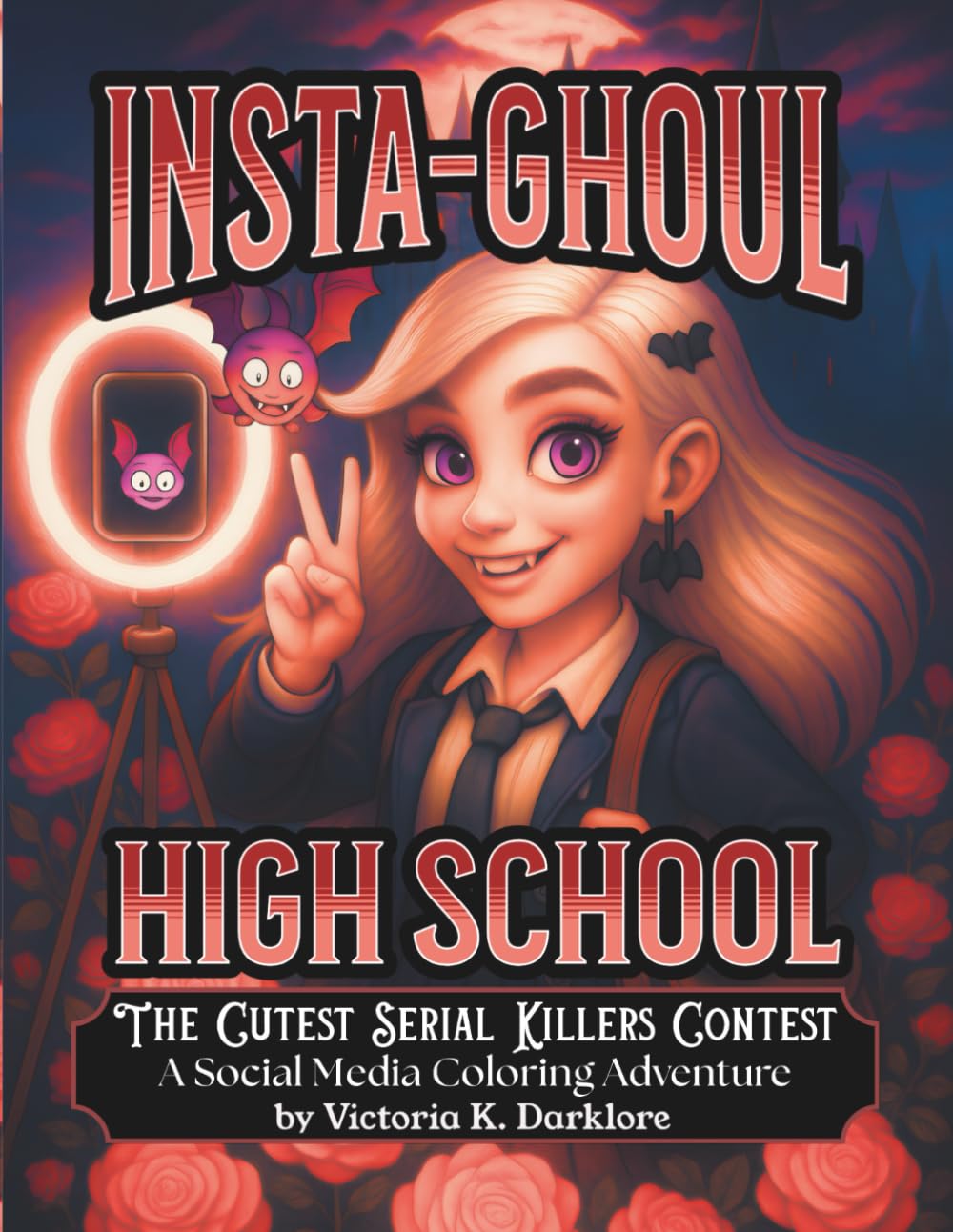 Insta-Ghoul High School: The Cutest Serial Killers Contest, A Social Media Coloring Adventure