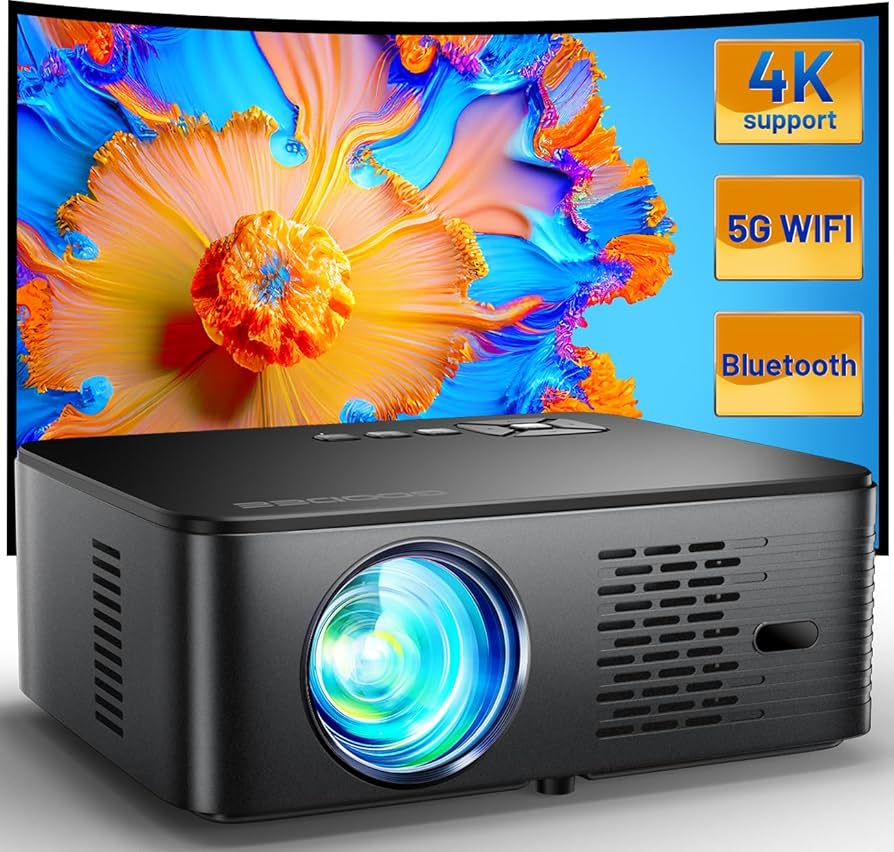 Goodee LEDプロジェクター（フルHD、ネイティブ1920x1080p） Amazon.com: GooDee Projector 4K With WiFi And Bluetooth